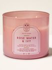Rose Water & Ivy 3-Wick Candle image number null