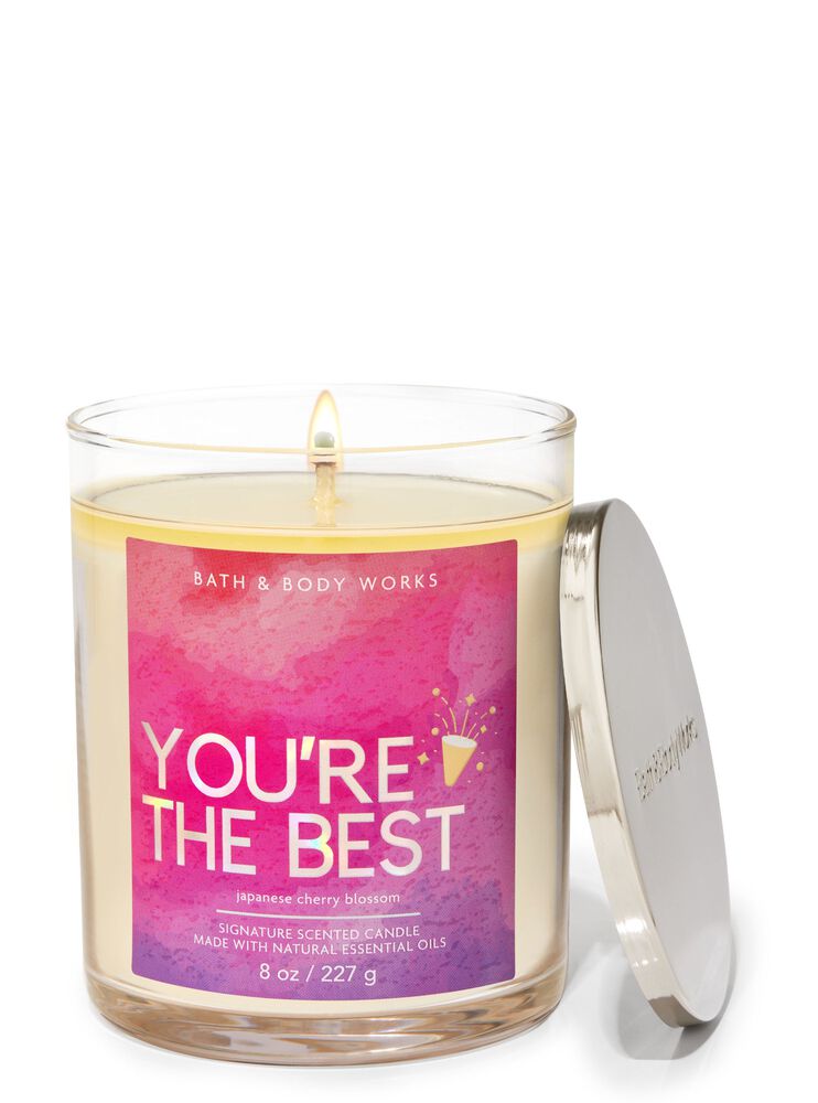Japanese Cherry Blossom Signature Single Wick Candle Single Wick Candle