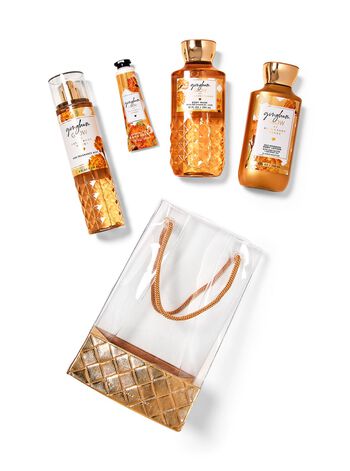 Gingham Glow Gift Bag Set Gift Set
