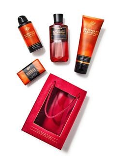 Mahogany Teakwood Gift Bag Set