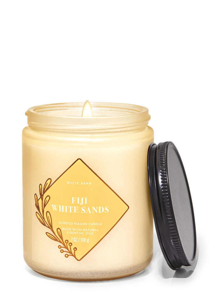 Fiji White Sands Single Wick Candle Single Wick Candle