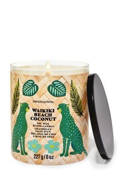 Waikiki Beach Coconut Single Wick Candle Waikiki Beach Coconut Single Wick Candle