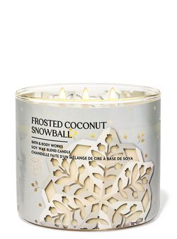 Frosted Coconut Snowball 3-Wick Candle