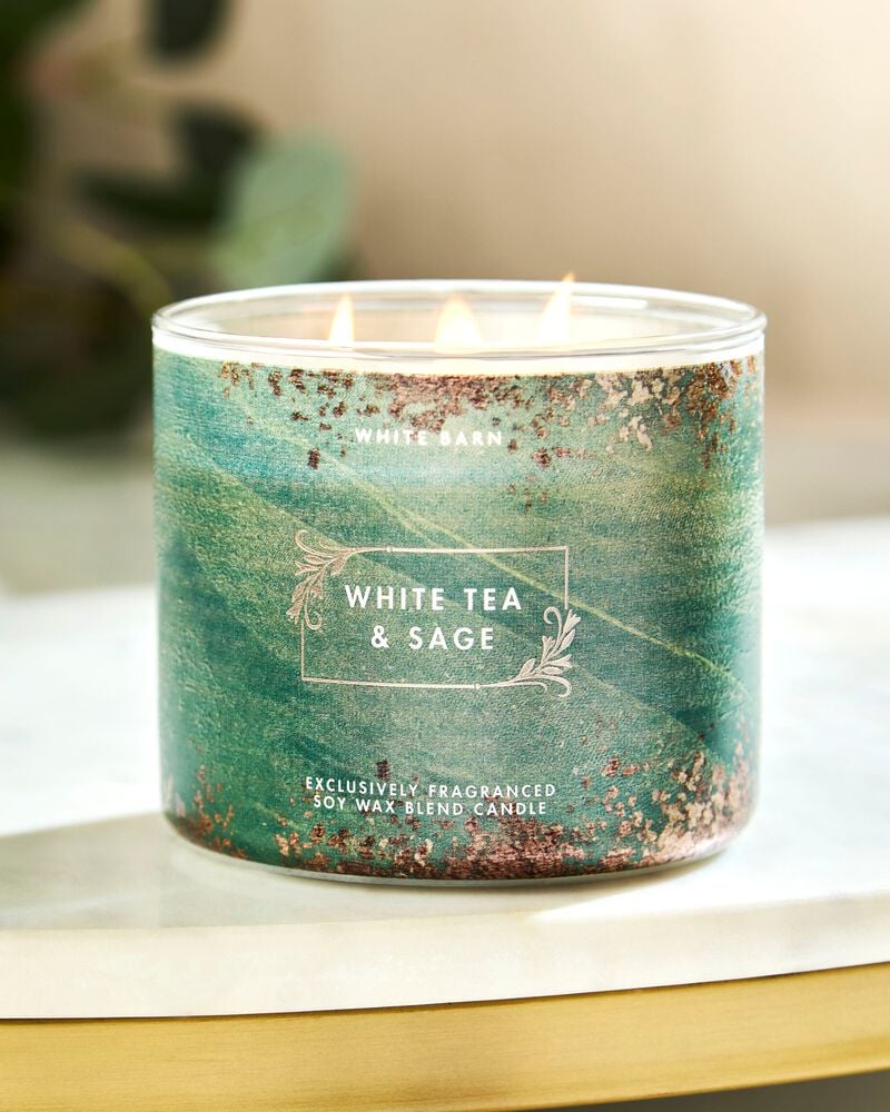 White Tea & Sage 3-Wick Candle 3-Wick Candle