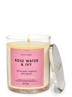 Rose Water & Ivy Signature Single Wick Candle image number null