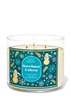 Snowflakes & Citrus 3-Wick Candle image number null