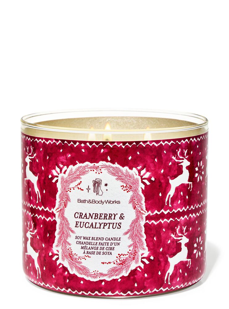 Cranberry & Eucalyptus 3-Wick Candle 3-Wick Candle
