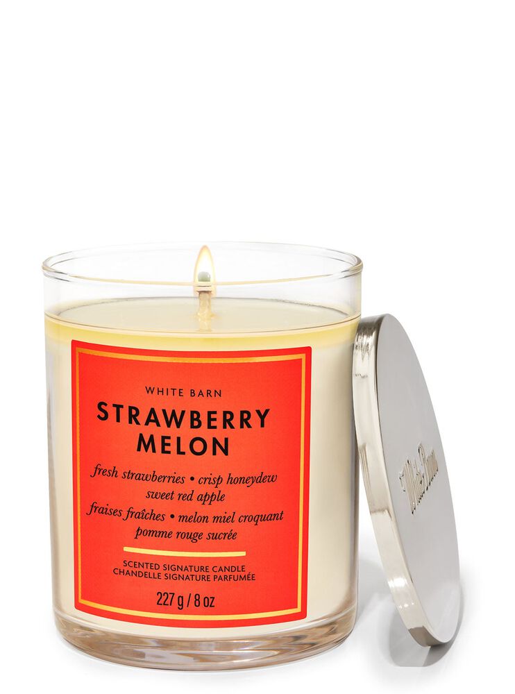 Strawberry Melon Signature Single Wick Candle Single Wick Candle