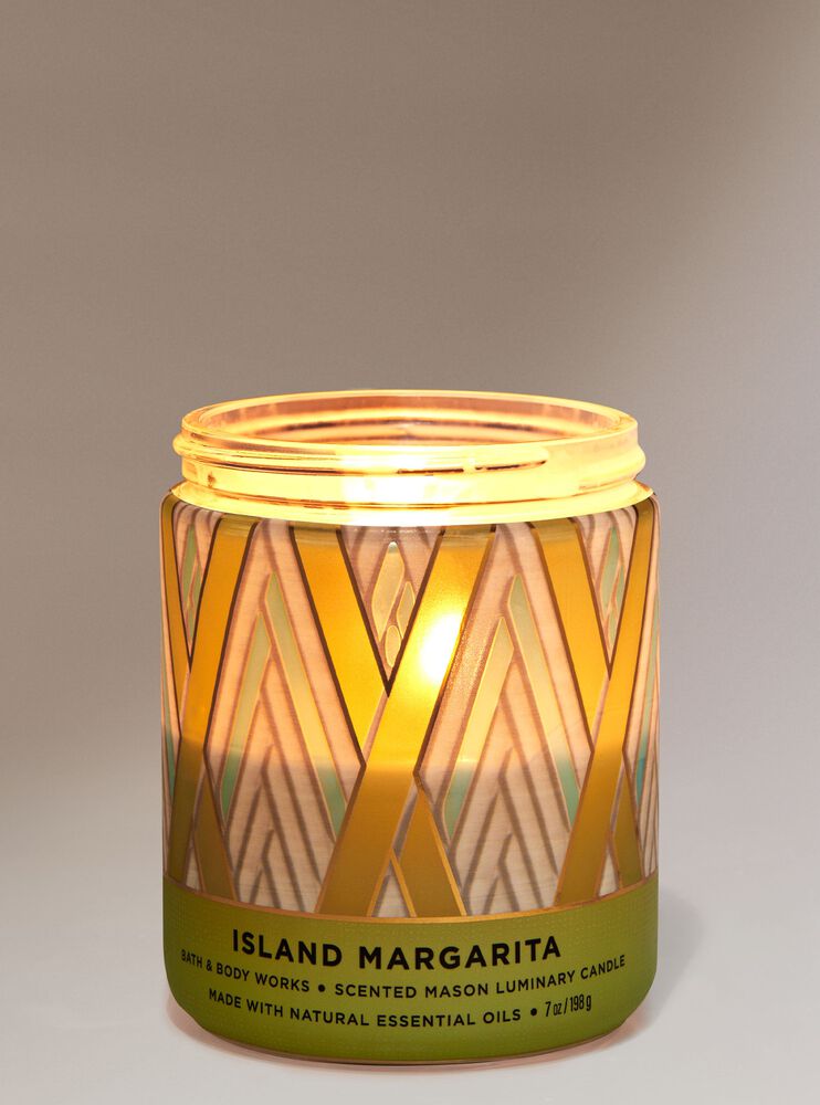 Island Margarita Mason Single Wick Candle Single Wick Candle