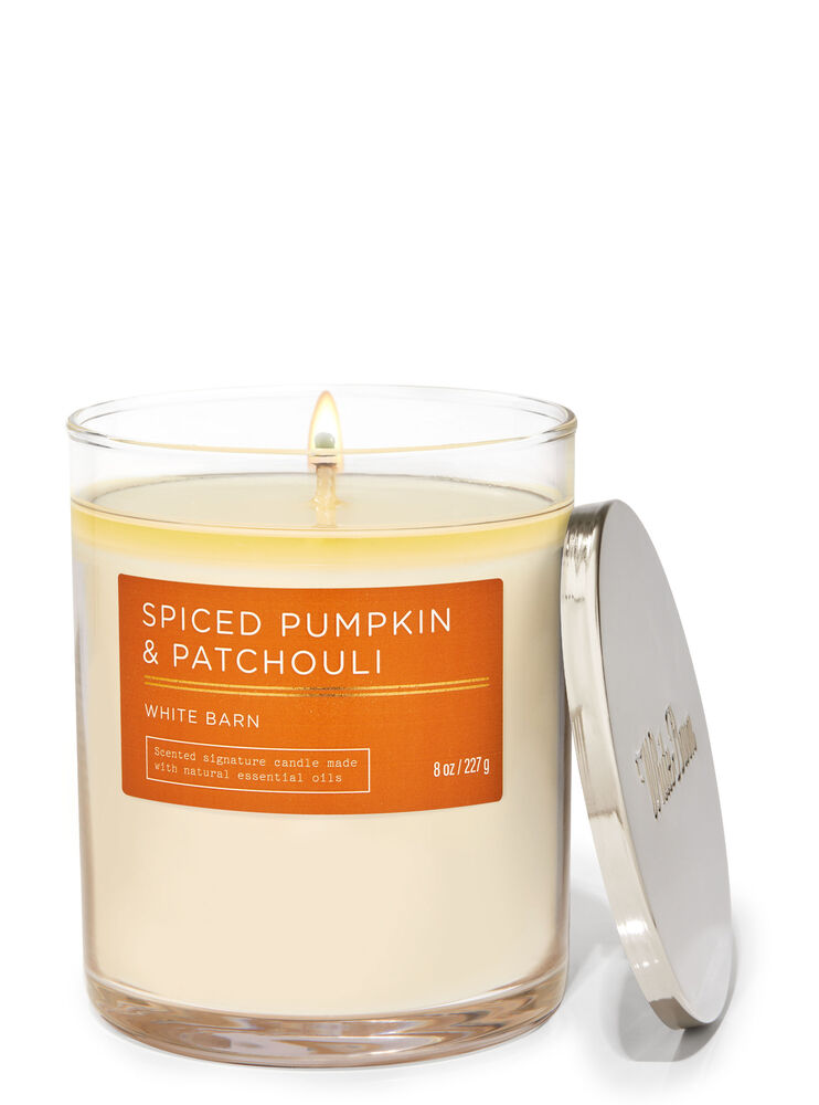 Spiced Pumpkin & Patchouli Signature Single Wick Candle Single Wick Candle
