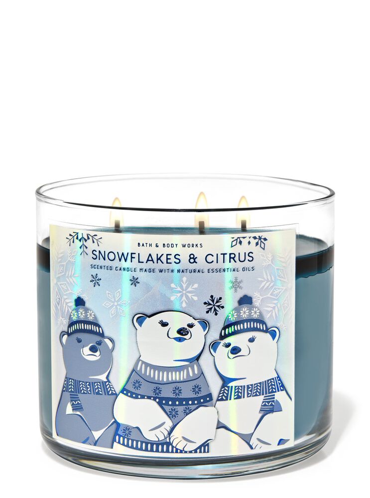 Snowflakes & Citrus 3-Wick Candle 3-Wick Candle