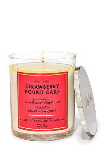 Strawberry Pound Cake Single Wick Candle Single Wick Candle