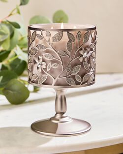 Dogwood Pedestal 3-Wick Candle Holder image number null
