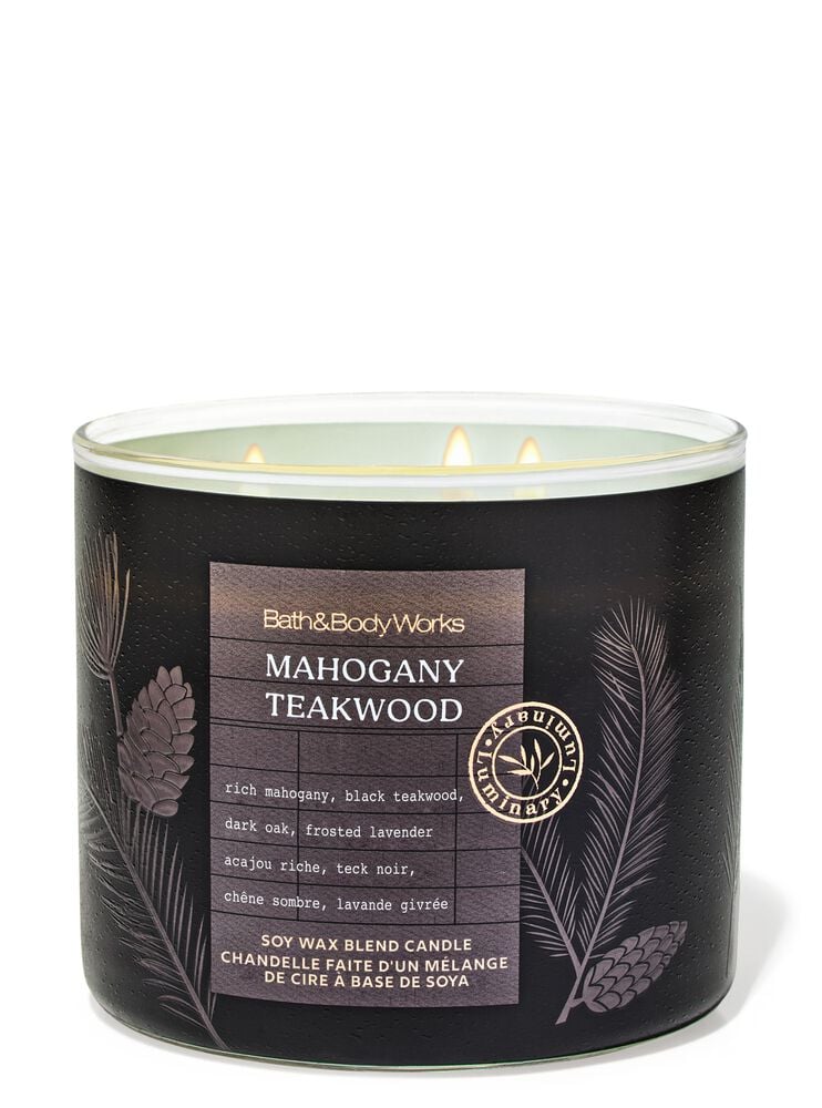 Mahogany Teakwood 3-Wick Candle 3-Wick Candle