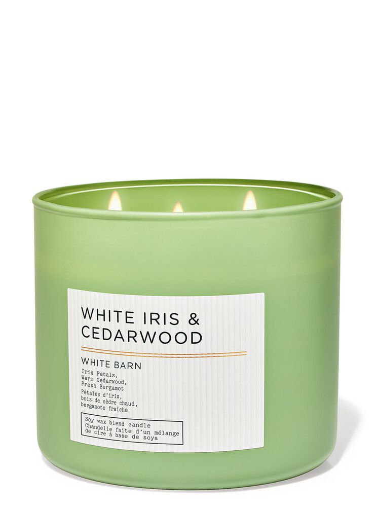 White Iris &amp; Cedarwood 3-Wick Candle 3-Wick Candle