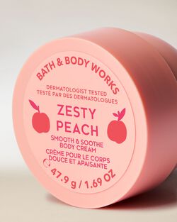 Zesty Peach Travel Size Smooth & Soothe Body Cream image number null