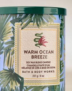 Warm Ocean Breeze Single Wick Candle image number null