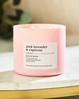 Pink Lavender & Espresso 3-Wick Candle image number null