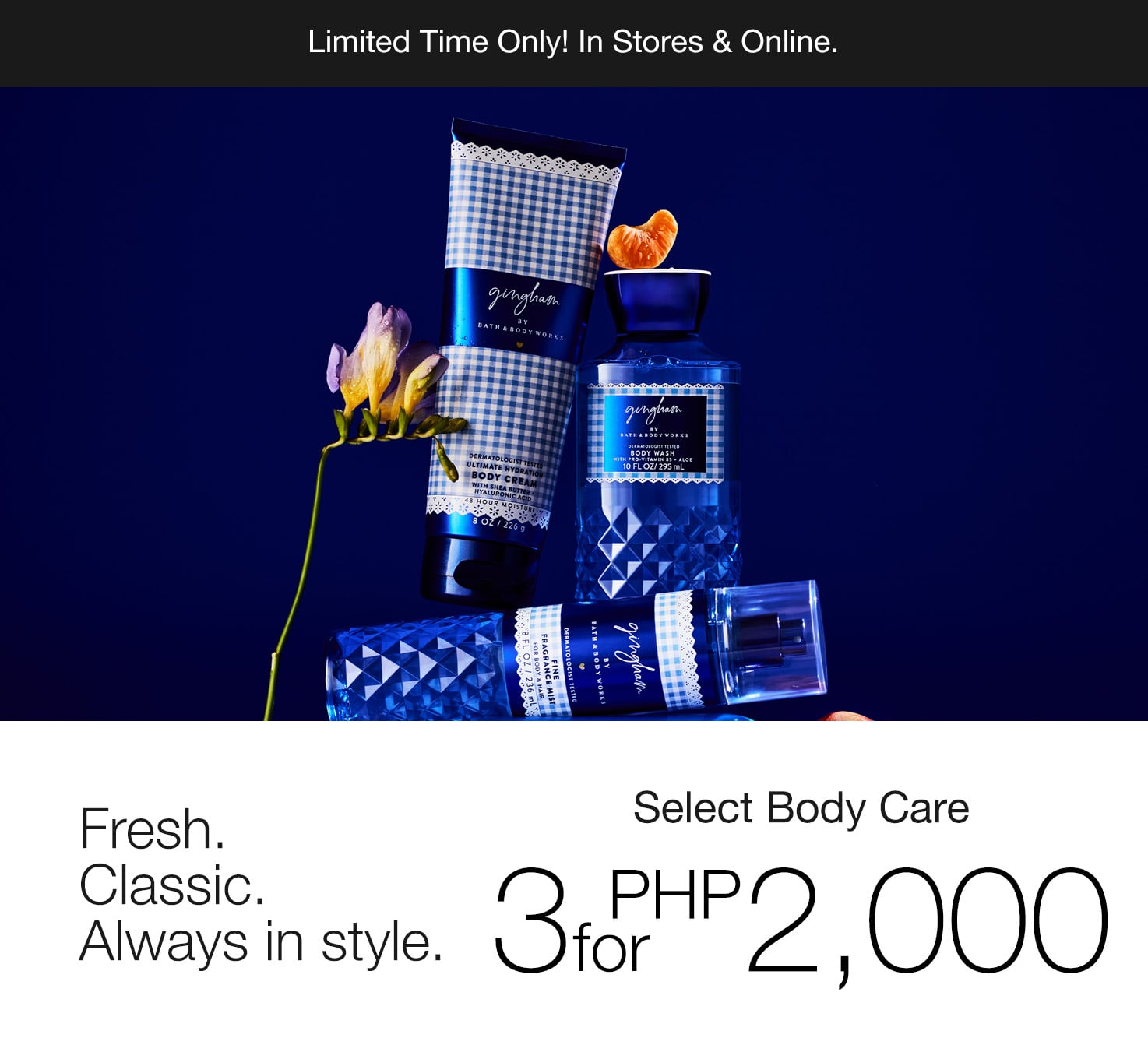 Body Care, Buy 3 For ₱ 2,000