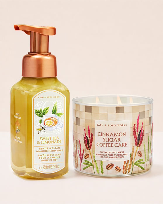 Select Fragrances, 3-Wick Candles 2 for  ₱2,380 or Hand Soaps 3 for  ₱1,080